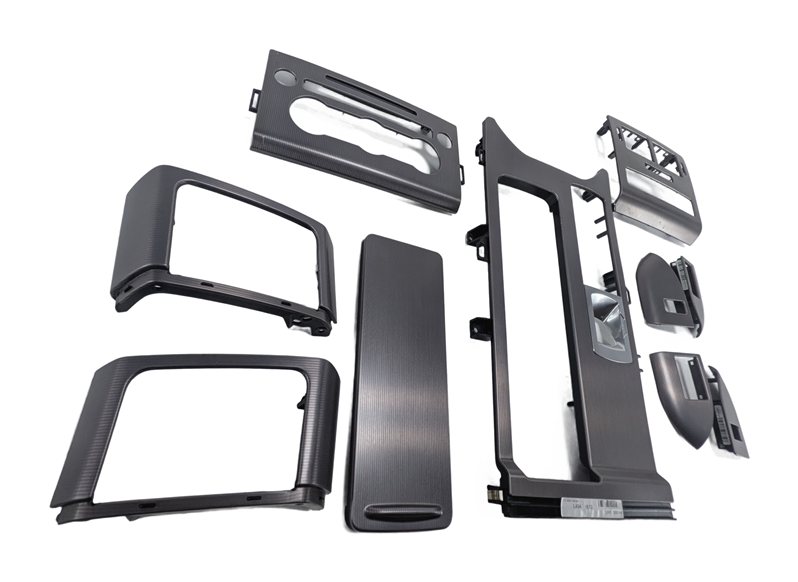 Thumbnail 4: 2016 RANGE ROVER SPORT L494 DASH DOOR CONSOLE TRIM SET/10 (Tech Weave Aluminum)