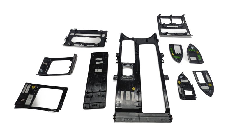 Thumbnail 7: 2016 RANGE ROVER SPORT L494 DASH DOOR CONSOLE TRIM SET/10 (Tech Weave Aluminum)