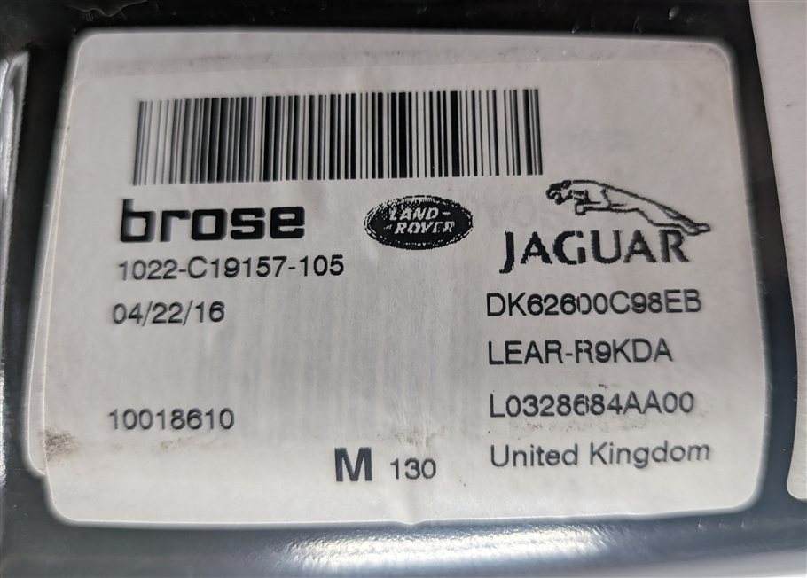 Thumbnail 12: 2014-2020 RANGE ROVER SPORT (L494) RIGHT FRONT PASSENGER SEAT TRACK (16 WAY)