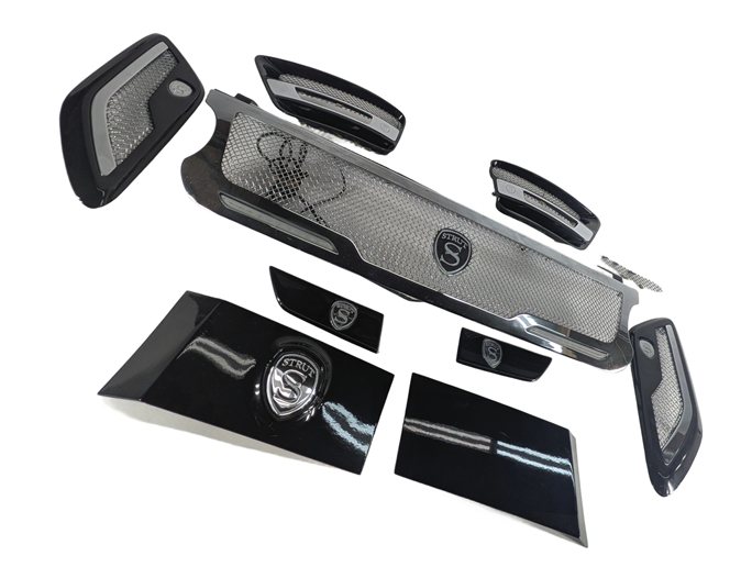 2016 RANGE ROVER SPORT (L494) FRONT GRILLE FENDER VENT KIT AFTERMARKET (Black)