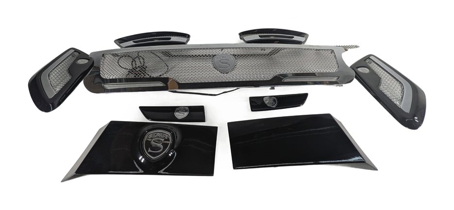 Thumbnail 2: 2016 RANGE ROVER SPORT (L494) FRONT GRILLE FENDER VENT KIT AFTERMARKET (Black)