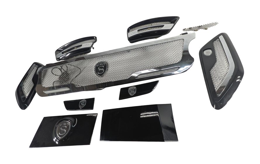 Thumbnail 5: 2016 RANGE ROVER SPORT (L494) FRONT GRILLE FENDER VENT KIT AFTERMARKET (Black)