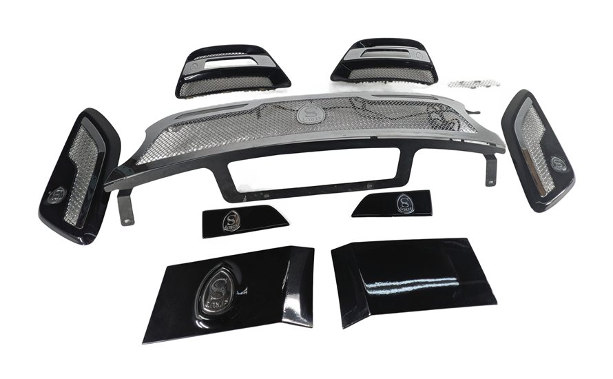 Thumbnail 6: 2016 RANGE ROVER SPORT (L494) FRONT GRILLE FENDER VENT KIT AFTERMARKET (Black)