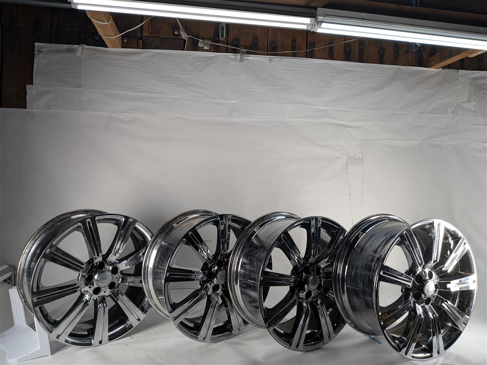 2016 RANGE ROVER SPORT (L494) 22X10 10-SPOKE CHROME WHEEL RIM SET/4 AFTERMARKET