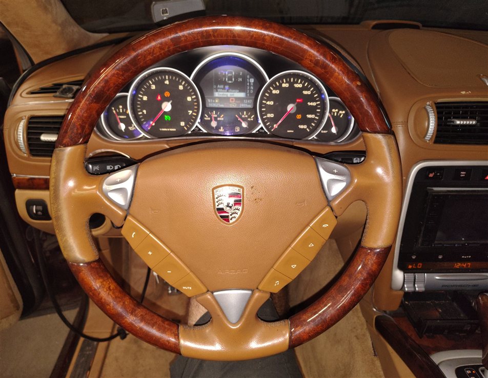 Thumbnail 2: 2006-2010 PORSCHE CAYENNE (955 957) DRIVER STEERING WHEEL AIRBAG AIR BAG [BROWN]