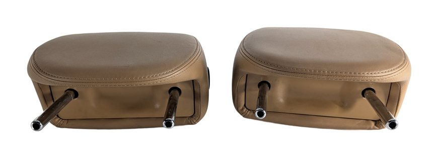 Thumbnail 2: 2005-2010 PORSCHE CAYENNE (955 957) FRONT LEFT & RIGHT SEAT HEADREST SET (Beige)
