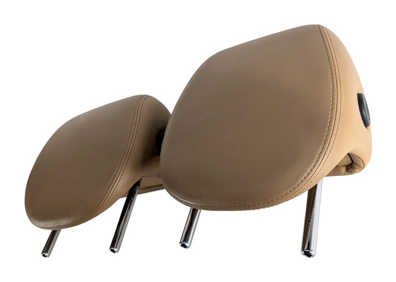 Thumbnail 4: 2005-2010 PORSCHE CAYENNE (955 957) FRONT LEFT & RIGHT SEAT HEADREST SET (Beige)