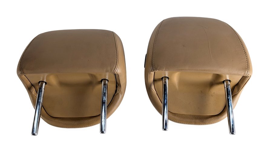 Thumbnail 7: 2005-2010 PORSCHE CAYENNE (955 957) FRONT LEFT & RIGHT SEAT HEADREST SET (Beige)