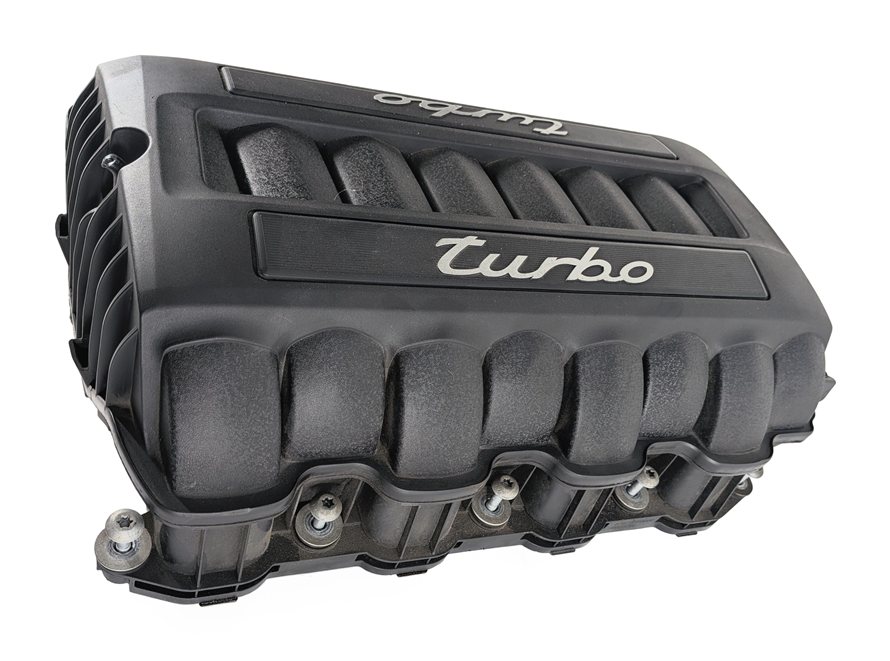 Thumbnail 5: 2008 PORSCHE CAYENNE (957) 4.8L TWIN TURBO ENGINE INTAKE MANIFOLD