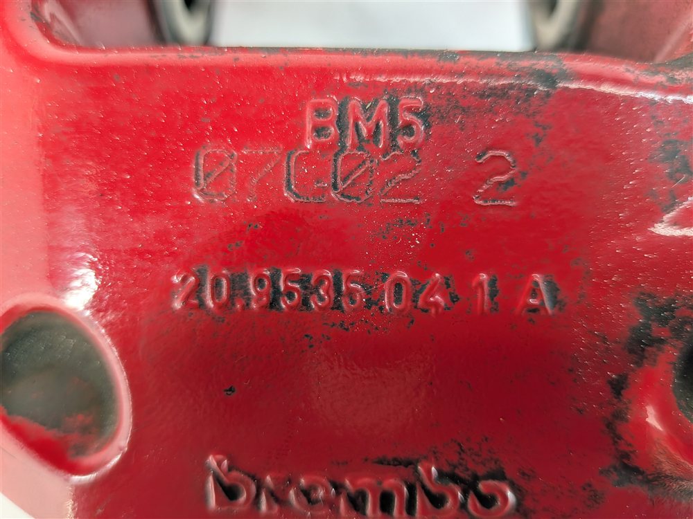 Thumbnail 10: 04-10 PORSCHE CAYENNE 955 957 4.5L 4.8L TURBO BRAKE CALIPER SET/4 (BREMBO) (RED)