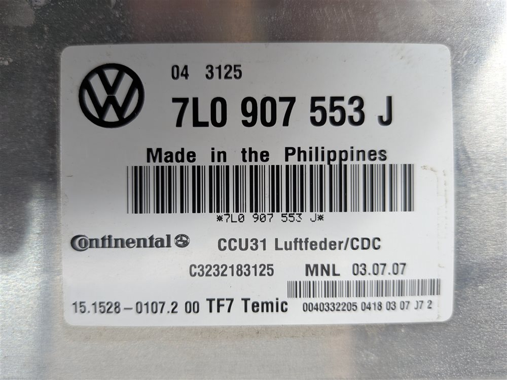 Thumbnail 8: 2005-2010 PORSCHE CAYENNE (955 957) TURBO AIR SUSPENSION CONTROL MODULE