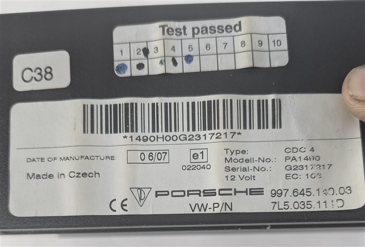Thumbnail 9: 05-10 PORSCHE 911 BOXSTER CAYENNE 955 957 987 997 RADIO STEREO CD 6 DISC CHANGER