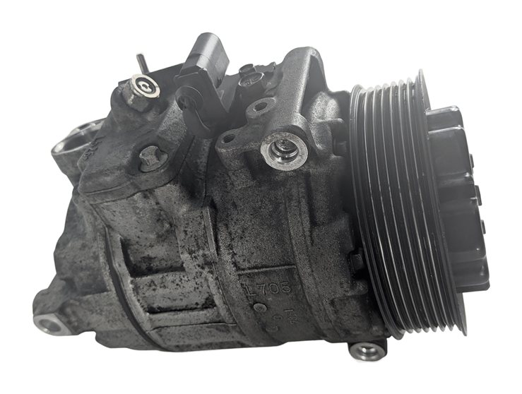 Thumbnail 5: 2008-2010 PORSCHE CAYENNE (957) 4.8L ENGINE AIR CONDITIONING A/C COMPRESSOR PUMP