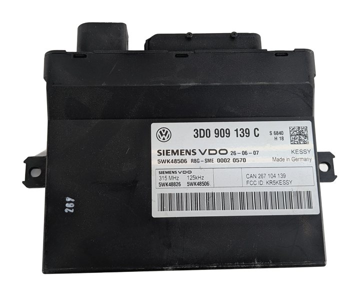 Thumbnail 22: 08 CAYENNE (957) 4.8L M48 TURBO V8 ENGINE ECM IMMOBILIZER KESSY MODULE KEY SET