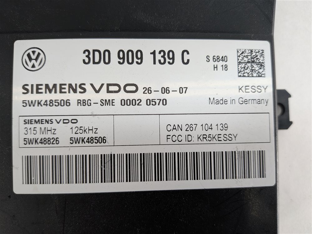 Thumbnail 23: 08 CAYENNE (957) 4.8L M48 TURBO V8 ENGINE ECM IMMOBILIZER KESSY MODULE KEY SET