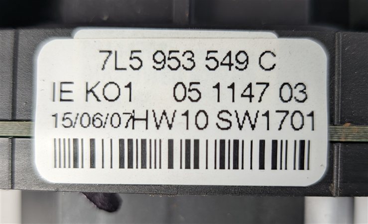 Thumbnail 10: 2006-2010 PORSCHE CAYENNE (955 957) BLINKER WIPER CRUISE COMBINATION SWITCH