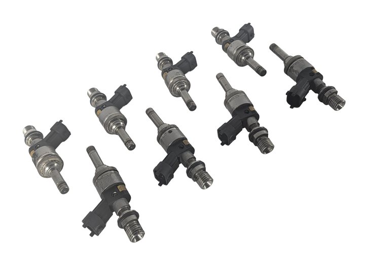 2008 PORSCHE CAYENNE (957) 4.8L TWIN TURBO ENGINE FUEL INJECTOR SET-8