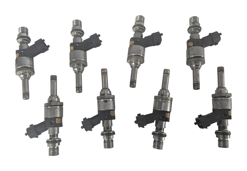 Thumbnail 3: 2008 PORSCHE CAYENNE (957) 4.8L TWIN TURBO ENGINE FUEL INJECTOR SET-8