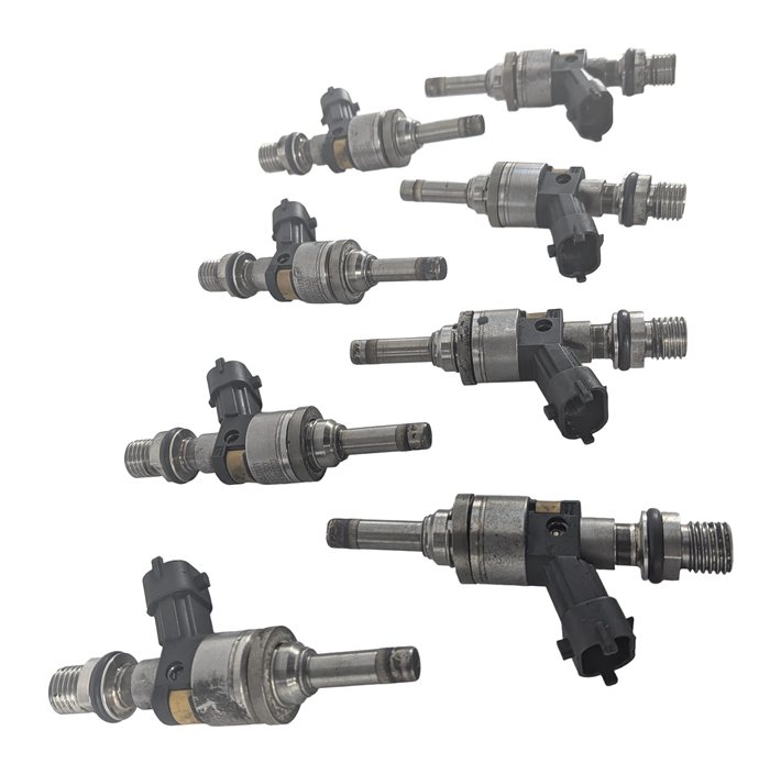 Thumbnail 5: 2008 PORSCHE CAYENNE (957) 4.8L TWIN TURBO ENGINE FUEL INJECTOR SET-8