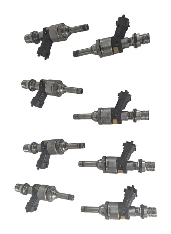 Thumbnail 6: 2008 PORSCHE CAYENNE (957) 4.8L TWIN TURBO ENGINE FUEL INJECTOR SET-8
