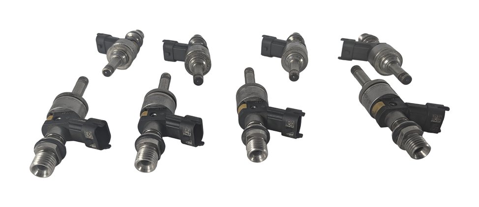 Thumbnail 7: 2008 PORSCHE CAYENNE (957) 4.8L TWIN TURBO ENGINE FUEL INJECTOR SET-8