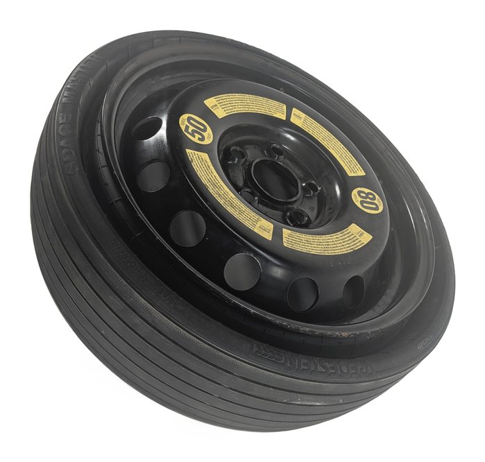 Thumbnail 4: 03-12 PORSCHE CAYENNE 955 957 958 18x6.5 TELEDIAL STEEL SPARE TIRE WHEEL RIM