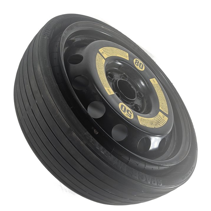 Thumbnail 5: 03-12 PORSCHE CAYENNE 955 957 958 18x6.5 TELEDIAL STEEL SPARE TIRE WHEEL RIM
