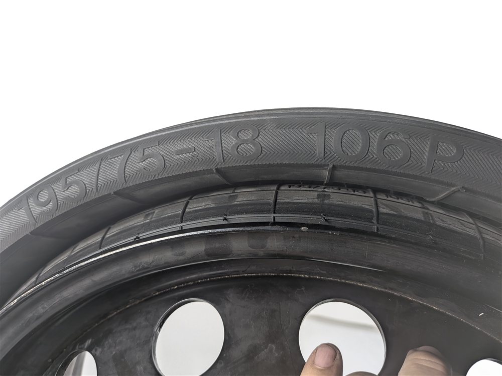 Thumbnail 7: 03-12 PORSCHE CAYENNE 955 957 958 18x6.5 TELEDIAL STEEL SPARE TIRE WHEEL RIM