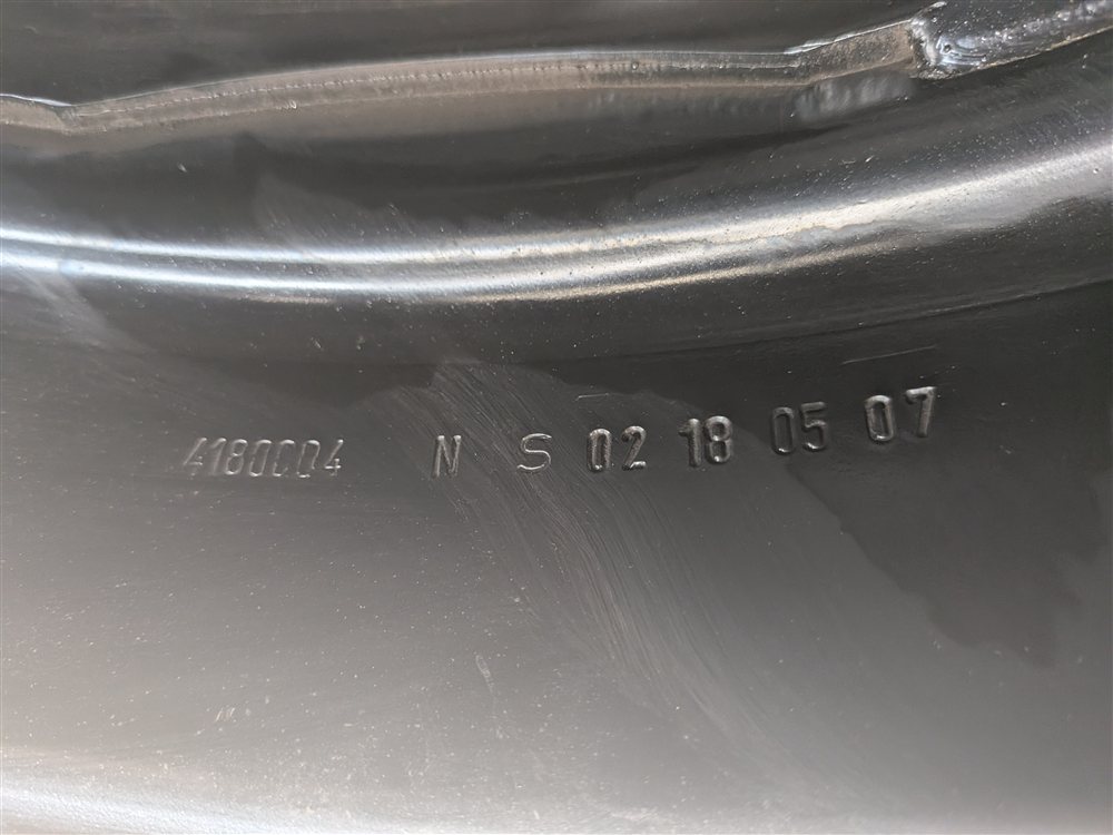 Thumbnail 9: 03-12 PORSCHE CAYENNE 955 957 958 18x6.5 TELEDIAL STEEL SPARE TIRE WHEEL RIM
