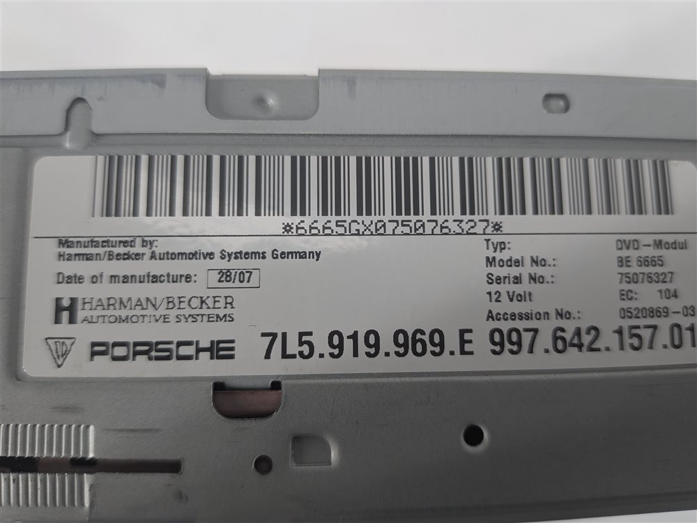 Thumbnail 11: 06-10 PORSCHE 911 BOXSTER CAYENNE CAYMAN 987 955 NAVIGATION DVD PLAYER HEAD UNIT
