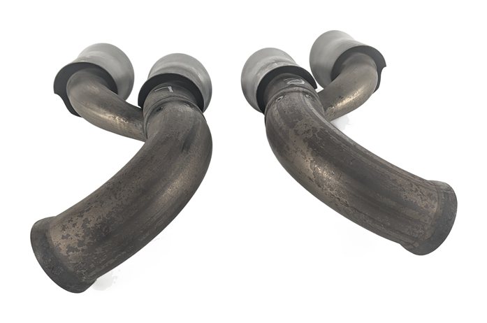 Thumbnail 6: 08-10 PORSCHE CAYENNE 957 REAR MUFFLER EXHAUST PIPE TIP TRIM LEFT/RIGHT SET/2
