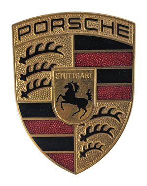Thumbnail 3: 2008 PORSCHE CAYENNE (957) FRONT HOOD LID LOGO CREST EMBLEM BADGE NAME PLATE