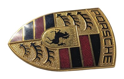 Thumbnail 4: 2008 PORSCHE CAYENNE (957) FRONT HOOD LID LOGO CREST EMBLEM BADGE NAME PLATE