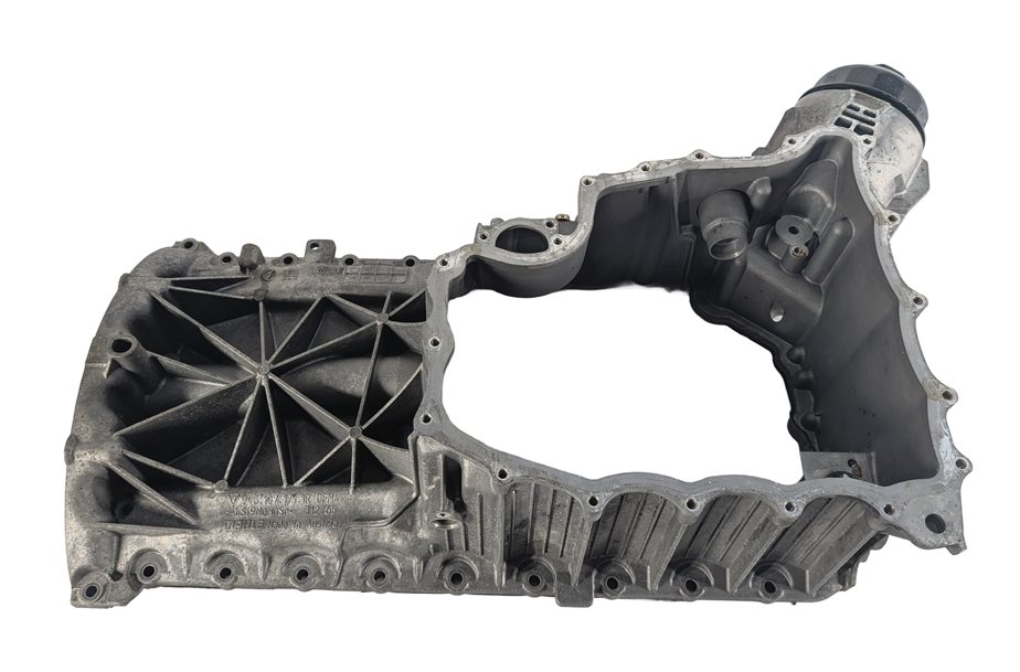 Thumbnail 3: 08-10 PORSCHE CAYENNE (957) 4.8L TWIN TURBO ENGINE UPPER MOTOR OIL FLUID PAN