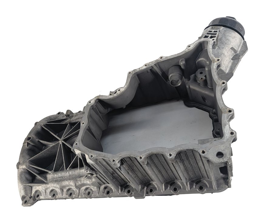 Thumbnail 5: 08-10 PORSCHE CAYENNE (957) 4.8L TWIN TURBO ENGINE UPPER MOTOR OIL FLUID PAN
