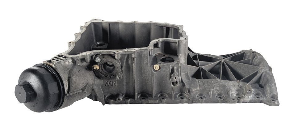 Thumbnail 6: 08-10 PORSCHE CAYENNE (957) 4.8L TWIN TURBO ENGINE UPPER MOTOR OIL FLUID PAN