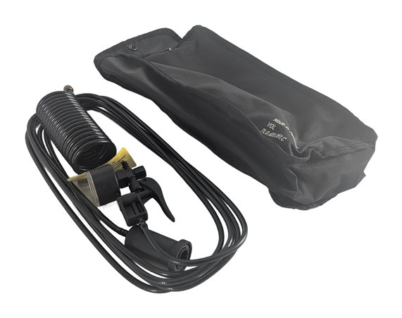 2008 PORSCHE CAYENNE (957) TIRE INFLATOR HOSE PRESSURE GAUGE w/ STORAGE BAG