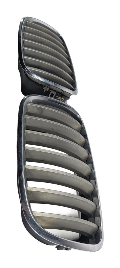 Thumbnail 4: 07-14 BMW X5 X6 (E70 E71) FRONT LEFT & RIGHT HOOD GRILLE SET/2 (TITANIUM)