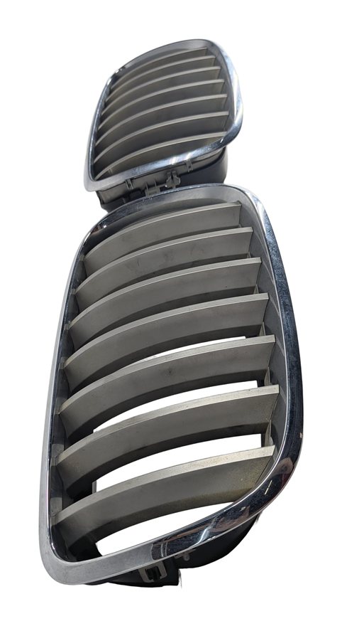 Thumbnail 5: 07-14 BMW X5 X6 (E70 E71) FRONT LEFT & RIGHT HOOD GRILLE SET/2 (TITANIUM)