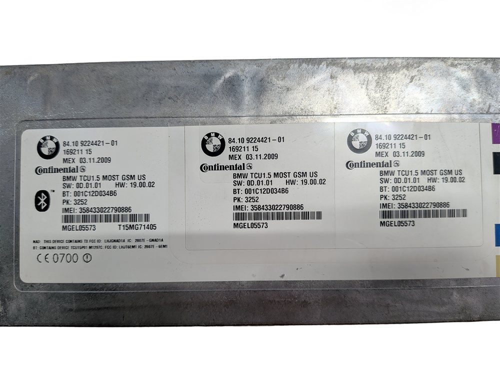 Thumbnail 9: 08-16 BMW 535i 750i 760i X5 X6 Z4 (E60 F01 E70 E71 E89) BLUETOOTH COMBOX MODULE
