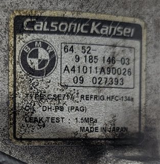 Thumbnail 8: 09-13 BMW X5 (E70) 3.0L M57 DIESEL ENGINE A/C AIR CONDITIONING COMPRESSOR PUMP