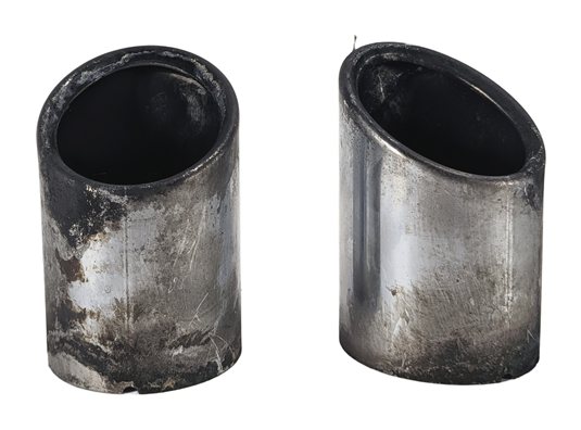 Thumbnail 3: 2009-2010 BMW X5 E70 REAR LEFT & RIGHT DIESEL MUFFLER EXHAUST PIPE TIP SET/2