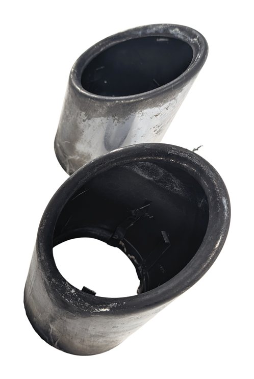Thumbnail 4: 2009-2010 BMW X5 E70 REAR LEFT & RIGHT DIESEL MUFFLER EXHAUST PIPE TIP SET/2