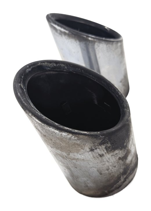 Thumbnail 5: 2009-2010 BMW X5 E70 REAR LEFT & RIGHT DIESEL MUFFLER EXHAUST PIPE TIP SET/2