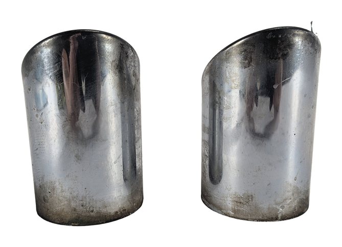 Thumbnail 6: 2009-2010 BMW X5 E70 REAR LEFT & RIGHT DIESEL MUFFLER EXHAUST PIPE TIP SET/2