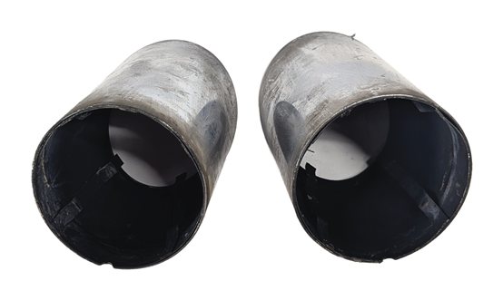 Thumbnail 7: 2009-2010 BMW X5 E70 REAR LEFT & RIGHT DIESEL MUFFLER EXHAUST PIPE TIP SET/2