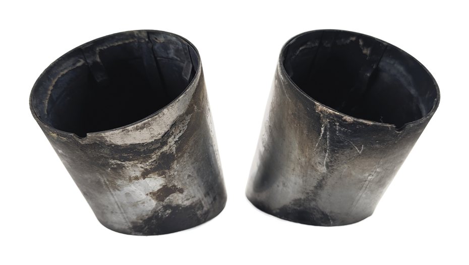 Thumbnail 8: 2009-2010 BMW X5 E70 REAR LEFT & RIGHT DIESEL MUFFLER EXHAUST PIPE TIP SET/2
