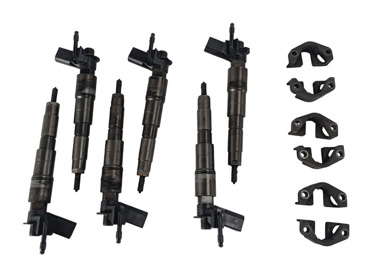 Thumbnail 6: 2009-2013 BMW X5 335D (E70 E90) 3.0L M57Y TWIN TURBO DIESEL FUEL INJECTOR SET/6