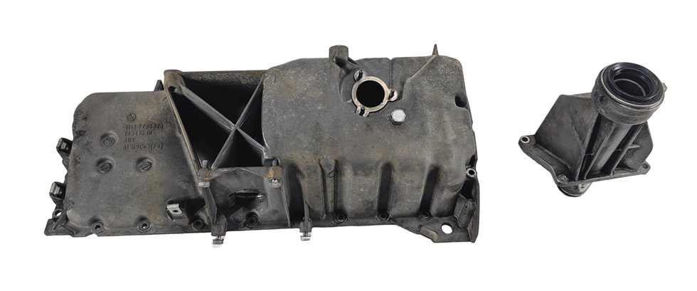 Thumbnail 2: 2009-2013 BMW X5 (E70) 3.0L M57 TWIN TURBO DIESEL ENGINE OIL PAN w/ OUTPUT SHAFT