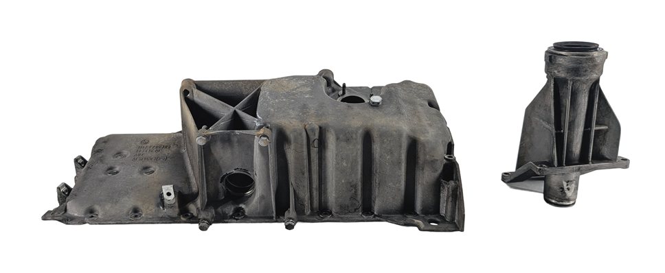 Thumbnail 3: 2009-2013 BMW X5 (E70) 3.0L M57 TWIN TURBO DIESEL ENGINE OIL PAN w/ OUTPUT SHAFT